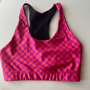 Terez pink checkered bra - small